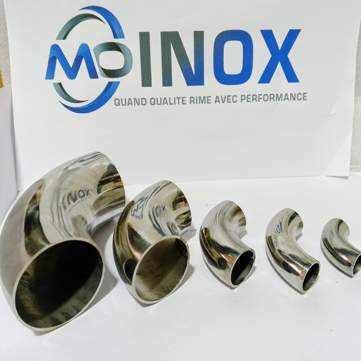 Coudes inox 90° décoratifs