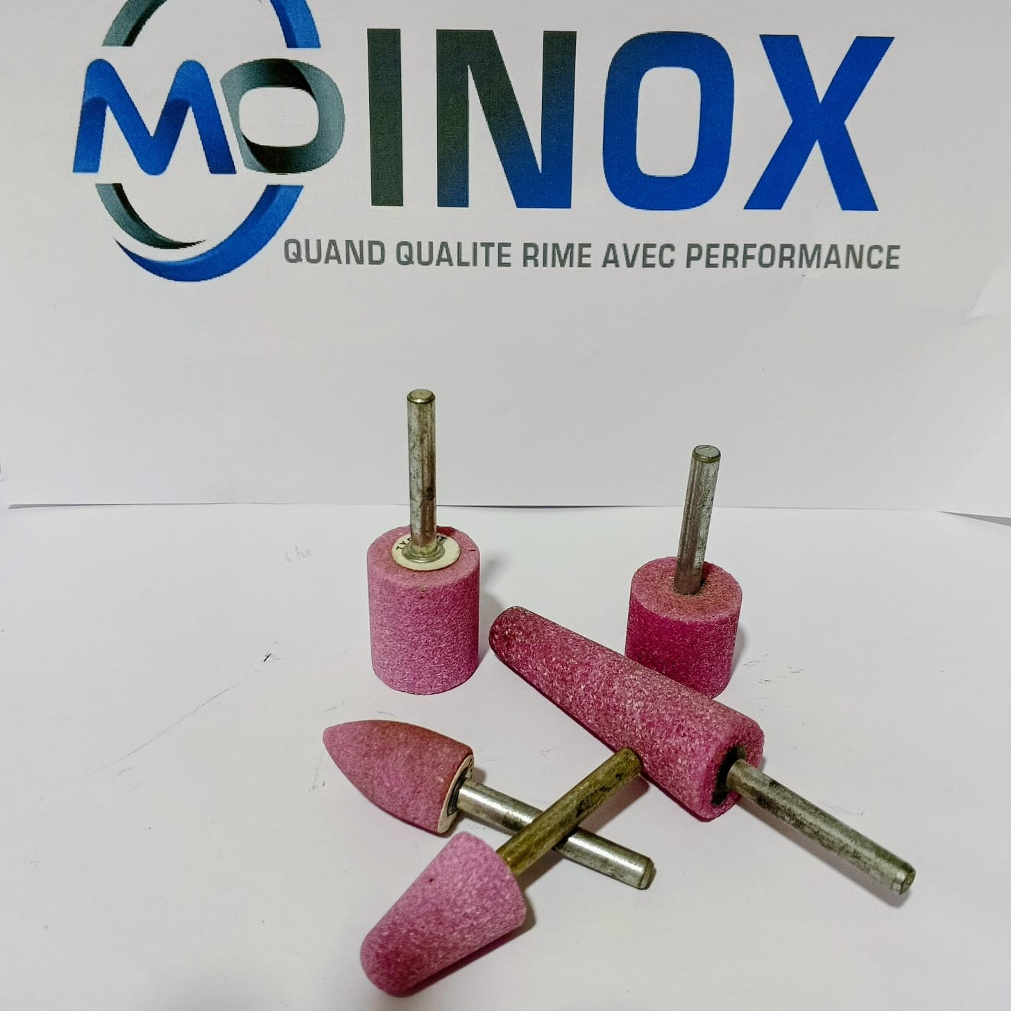 Meules abrasives roses