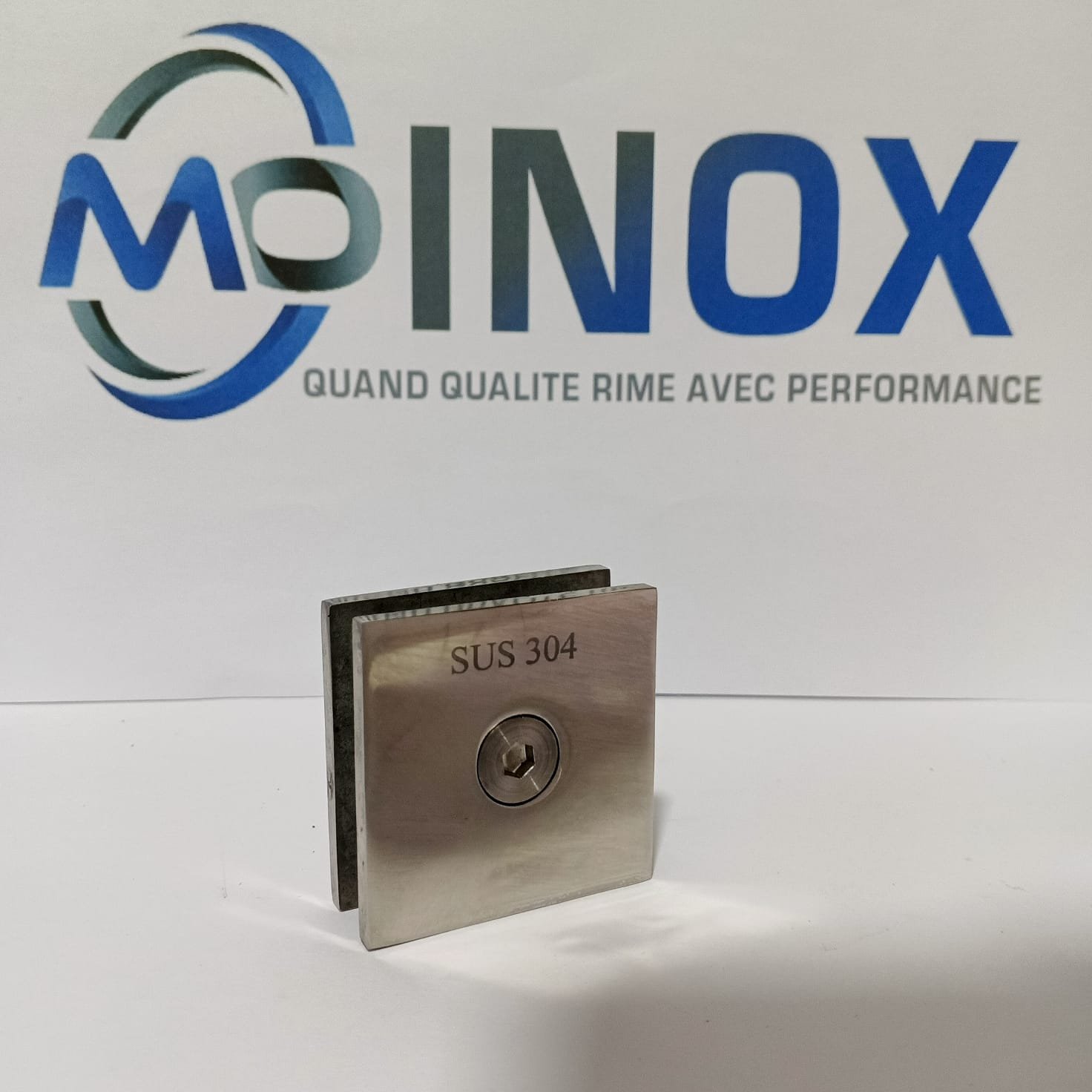 Verrou inox avec encoche