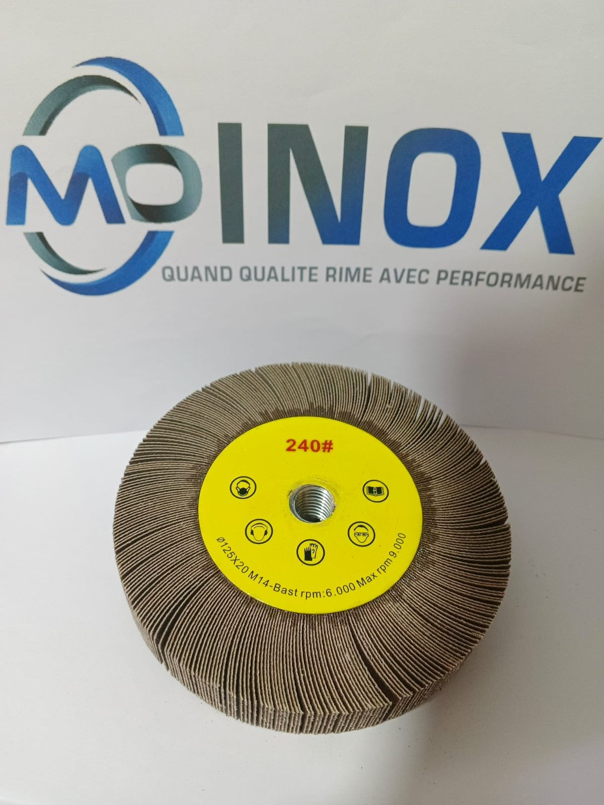 Brosse métallique de polissage